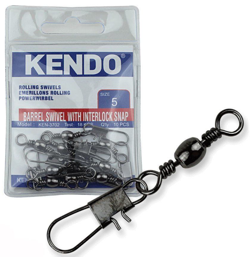 Kendo Rolling Swivel Safety Snap Snap 10 Adet (Kilitli Klips)