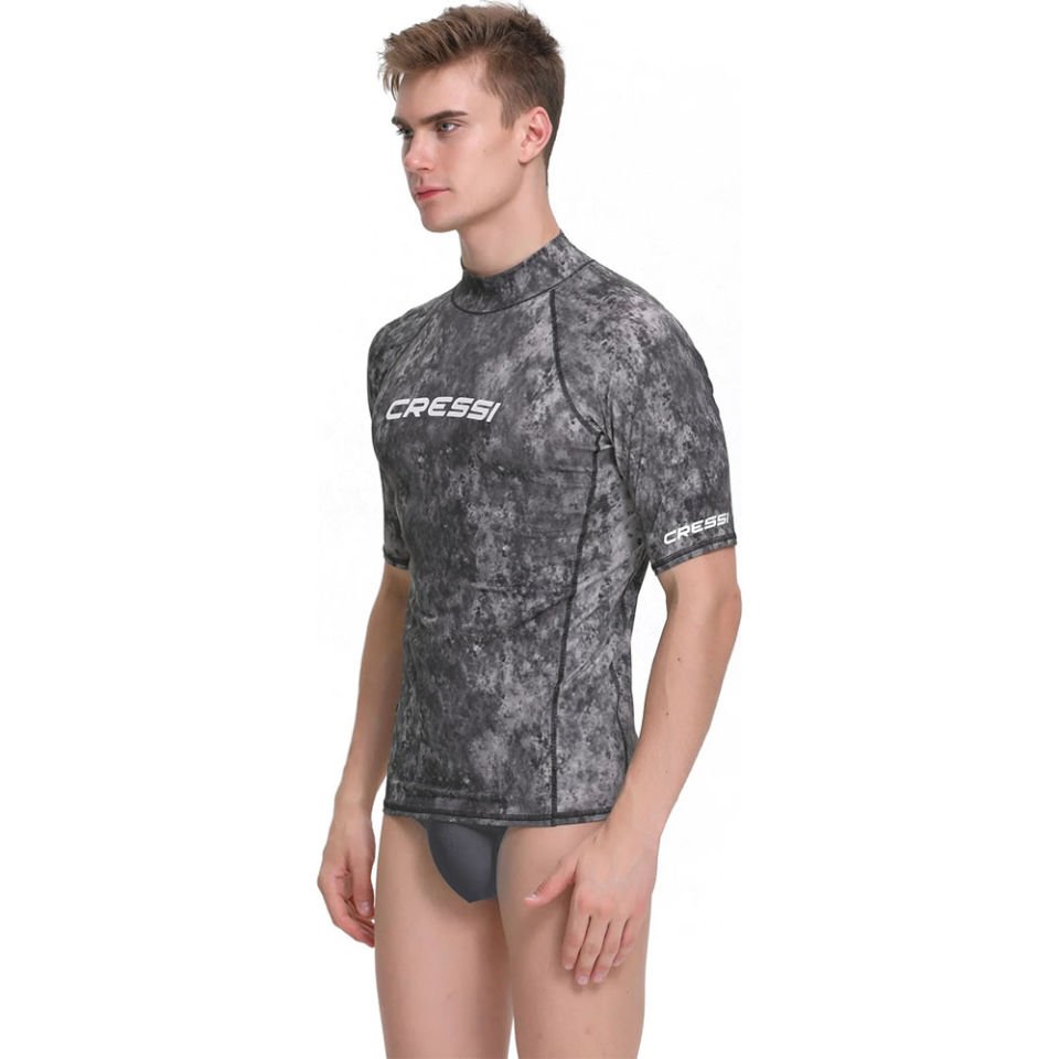 Cressi Rash Guard Man T-Shirt CAMO BLACK GREY - S - NO:2