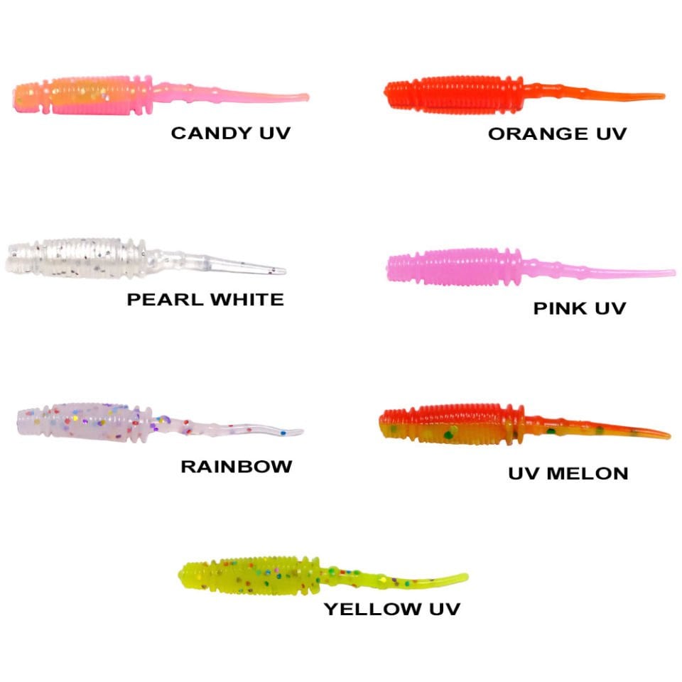 Ryuji Rock Worm 4cm Kokulu Silikon Yem (12 adet)