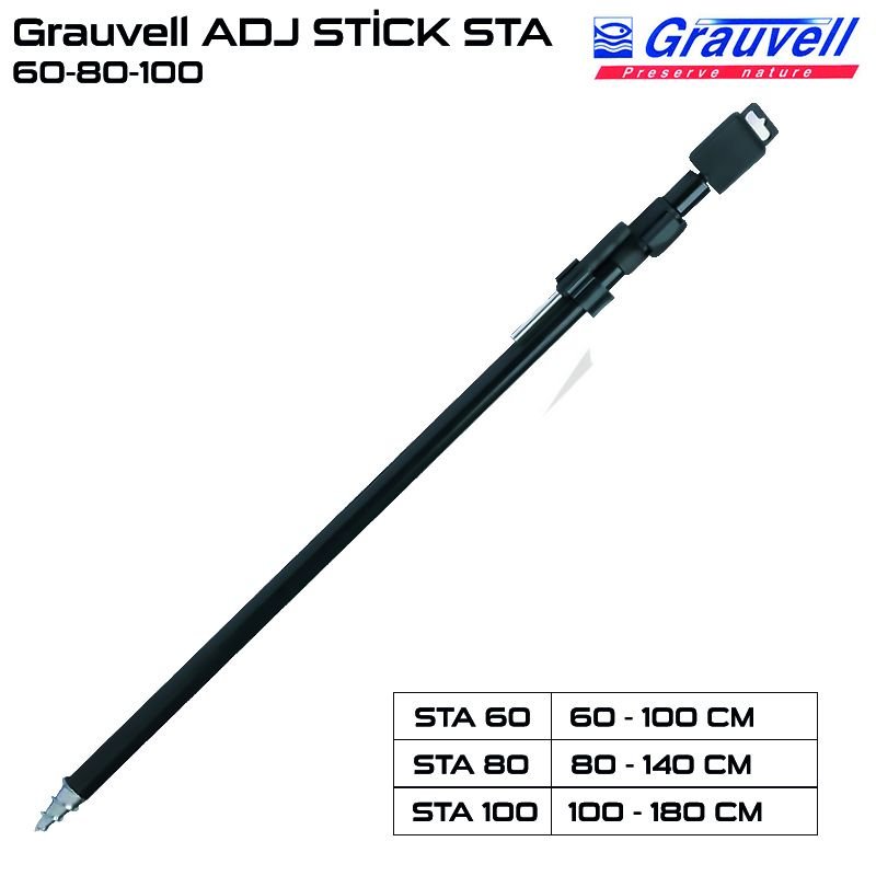 Grauvell ADJ STİCK STA 60-80-100 cm Alüminyum Kamış Ayak