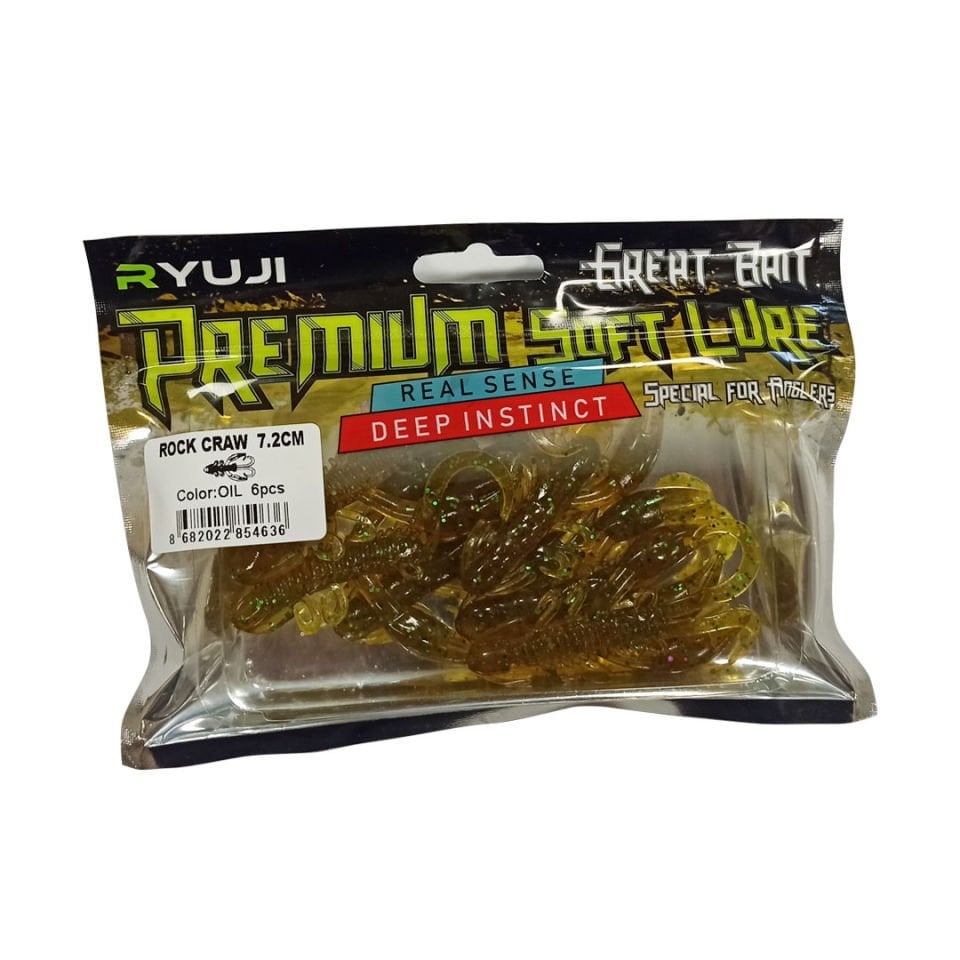 Ryuji Rock Craw 7.2 Cm 6 Adet