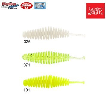 Lucky John Trick Worm 2'' (5 cm) 10p