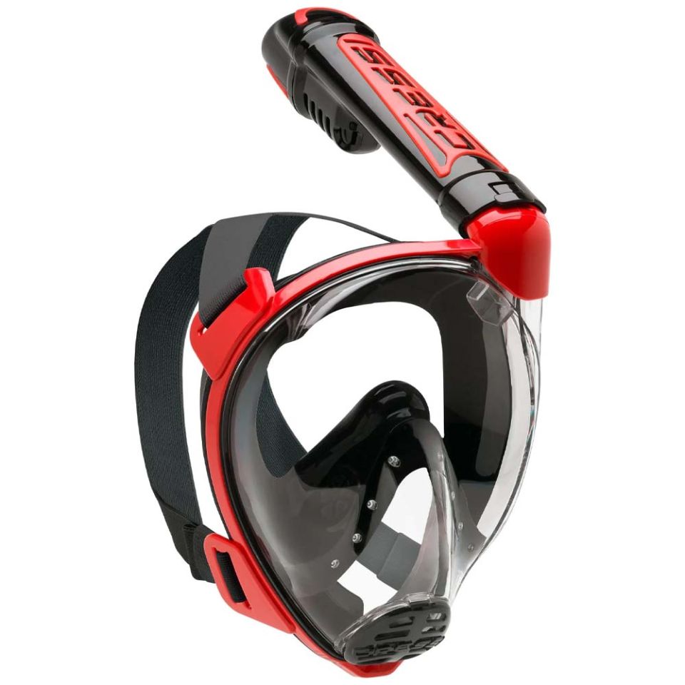 Cressi Duke Tam Yüz Maske BLACK-RED - M - L