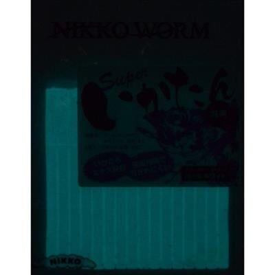 NIKKO SQUID STRIPS 95MM GLOW PEARL WHITE SİLİKON YEM