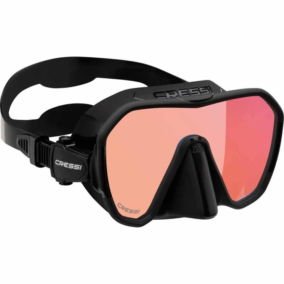 Cressi Z2S Dalış Maskesi BLACK/BLUE/ORANGE LENS