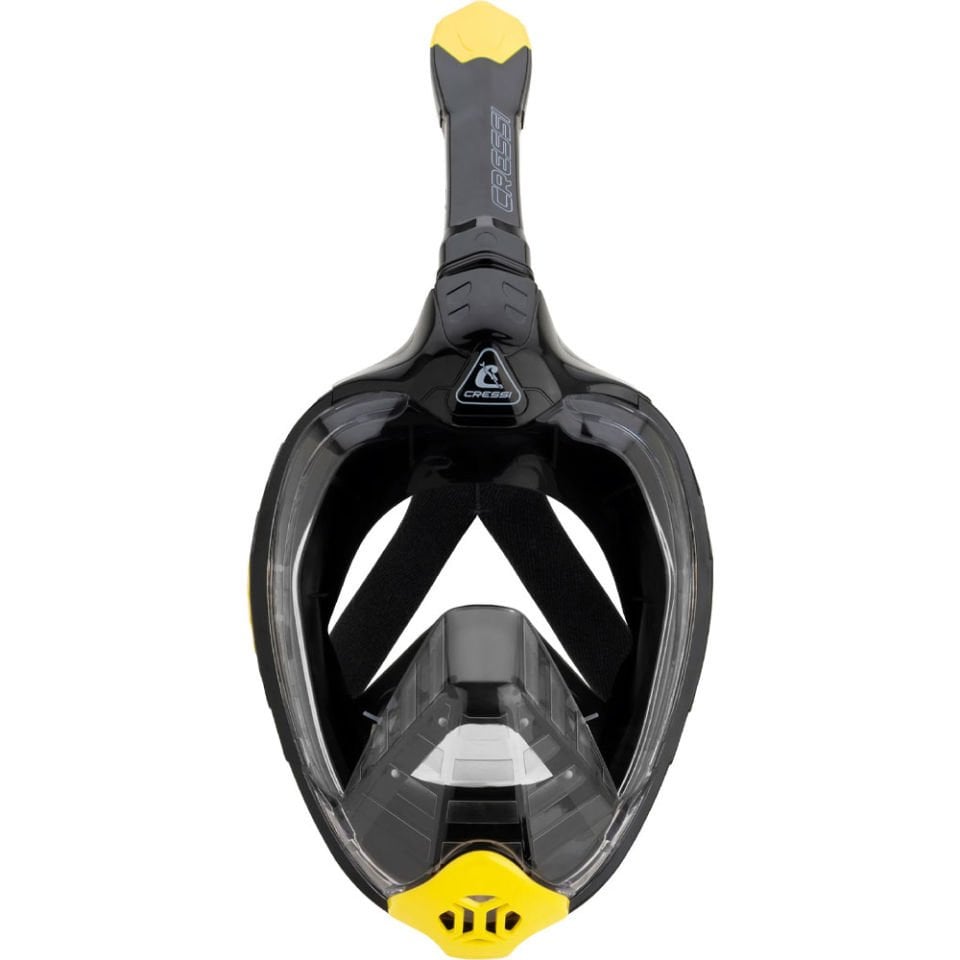 Cressi Bali Tam Yüz Maske BLACK / YELLOW - L/XL