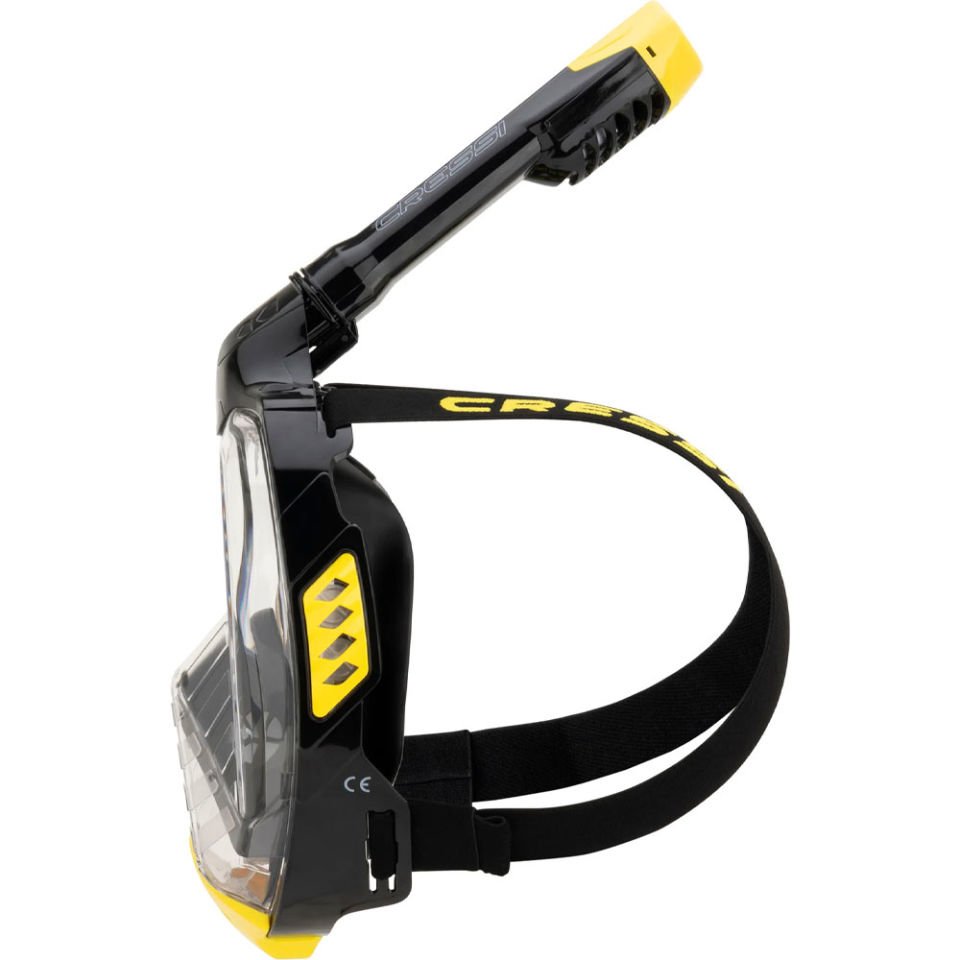 Cressi Bali Tam Yüz Maske BLACK / YELLOW - L/XL