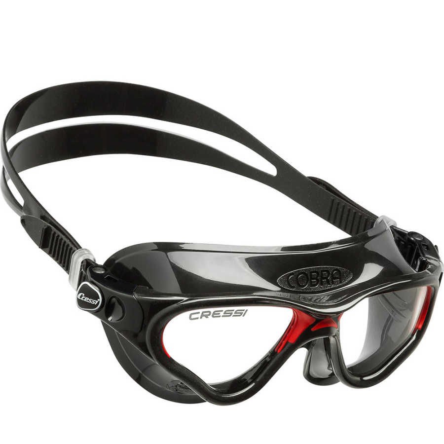 Cressi Cobra Deniz Gözlüğü CLEAR-BLACK-BLACK RED