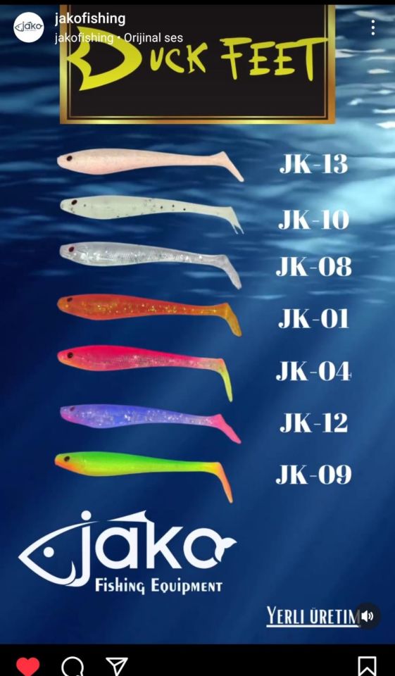 Jako Duck Feet Silikon Balık