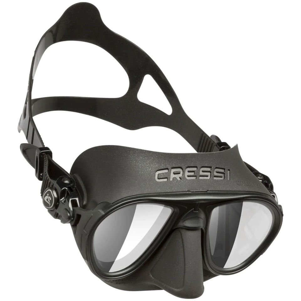Cressi Calibro Dalış Maskesi BLACK-BLACK-HD LENS