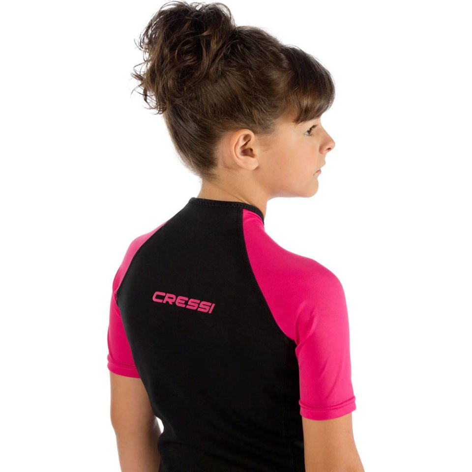 Cressi Little Shark Junior Shorty Dalış Elbisesi BLACK / PINK - 2MM - 5/6 YAŞ