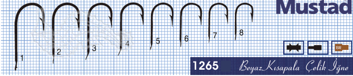 Mustad Olta İğnesi 1265 100lü