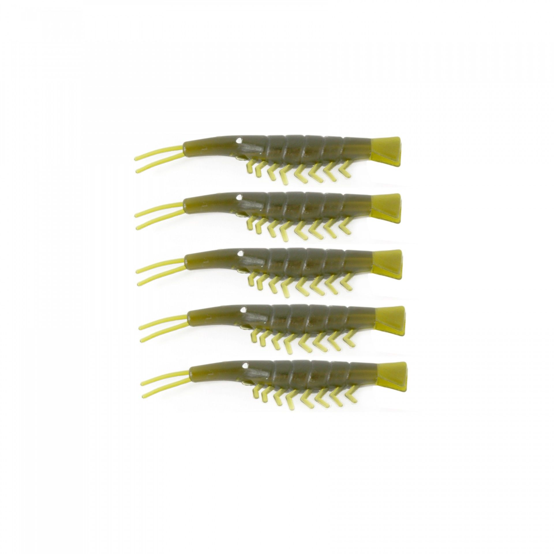 Captain 3052 Silikon Karides 6cm Suni Yem 5'li Paket