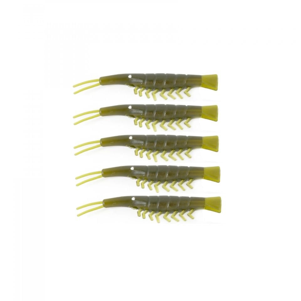 Captain 3052 Silikon Karides 6cm Suni Yem 5'li Paket