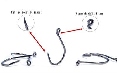 Fujin Cut SSW Delikli Kaynaklı Çapraz Octopus Kancası