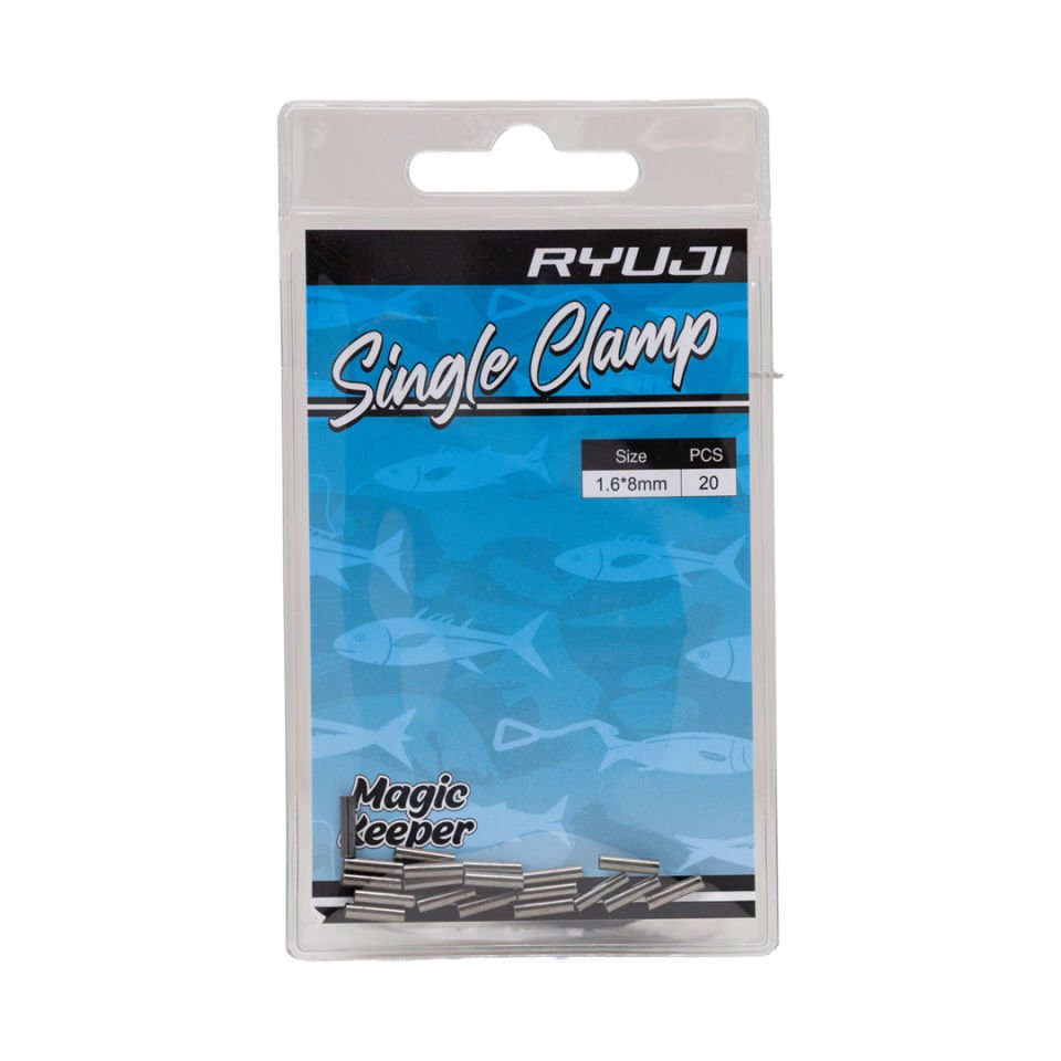 RYUJI SINGLE CLAMP BLACK NICKEL 1.6*8MM (20 ADET)