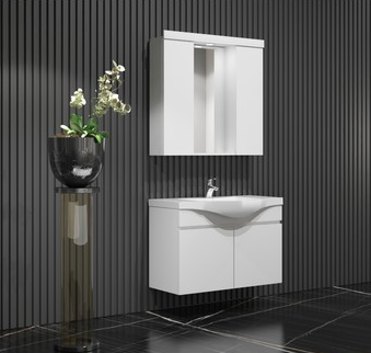 KUALA 80 CM BEYAZ BANYO DOLABI