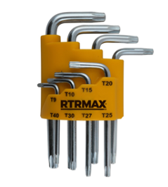 TORX ALLEN ANAHTAR 8 Lİ SET KISA RTRMAX