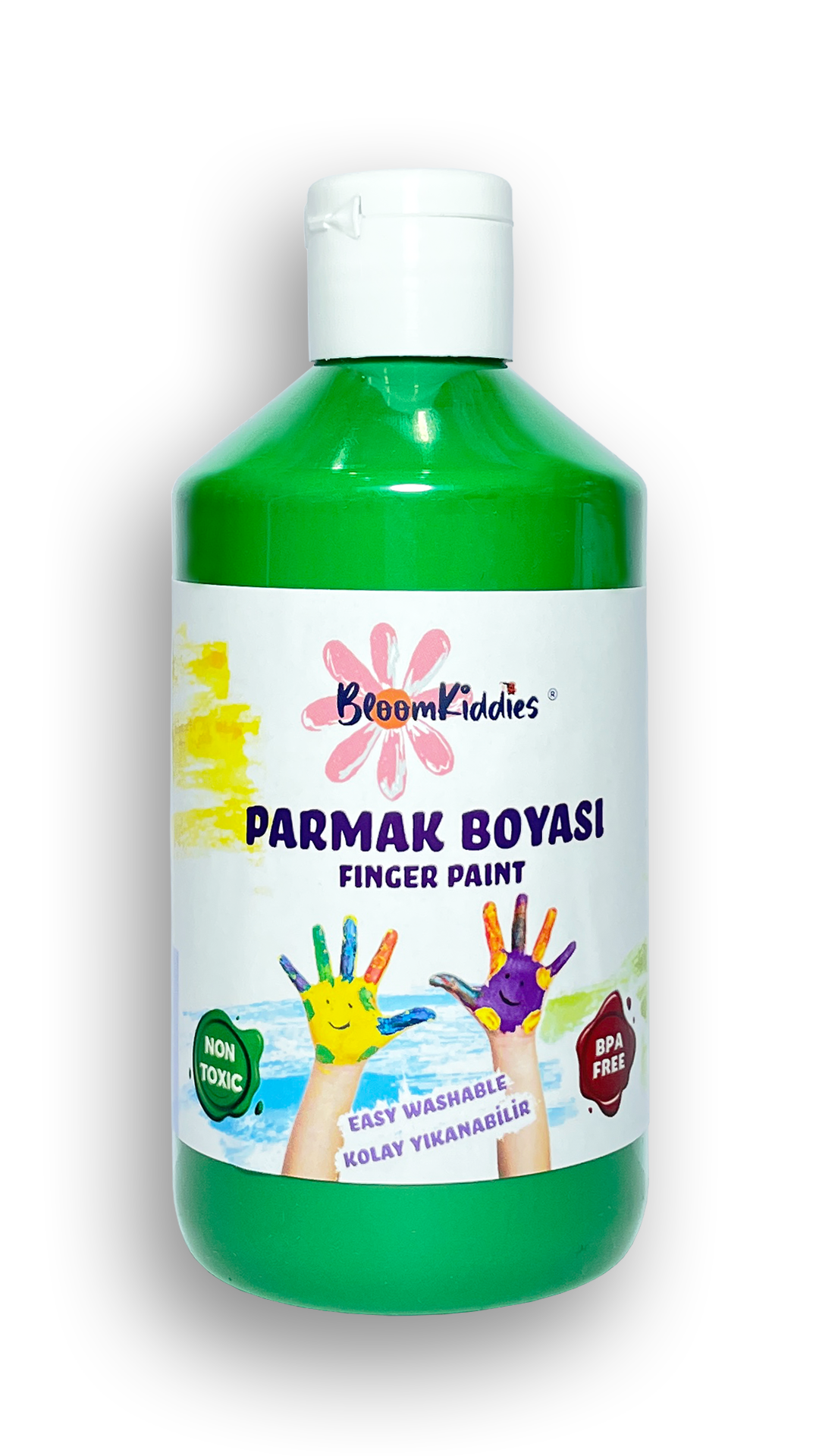 BloomKiddies - Yıkanabilir Parmak Boya 300 ml- Yeşil