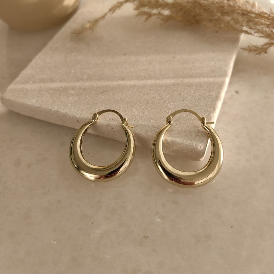 14K ALTIN KAPLAMA KUYUMCU MODEL KÜPE