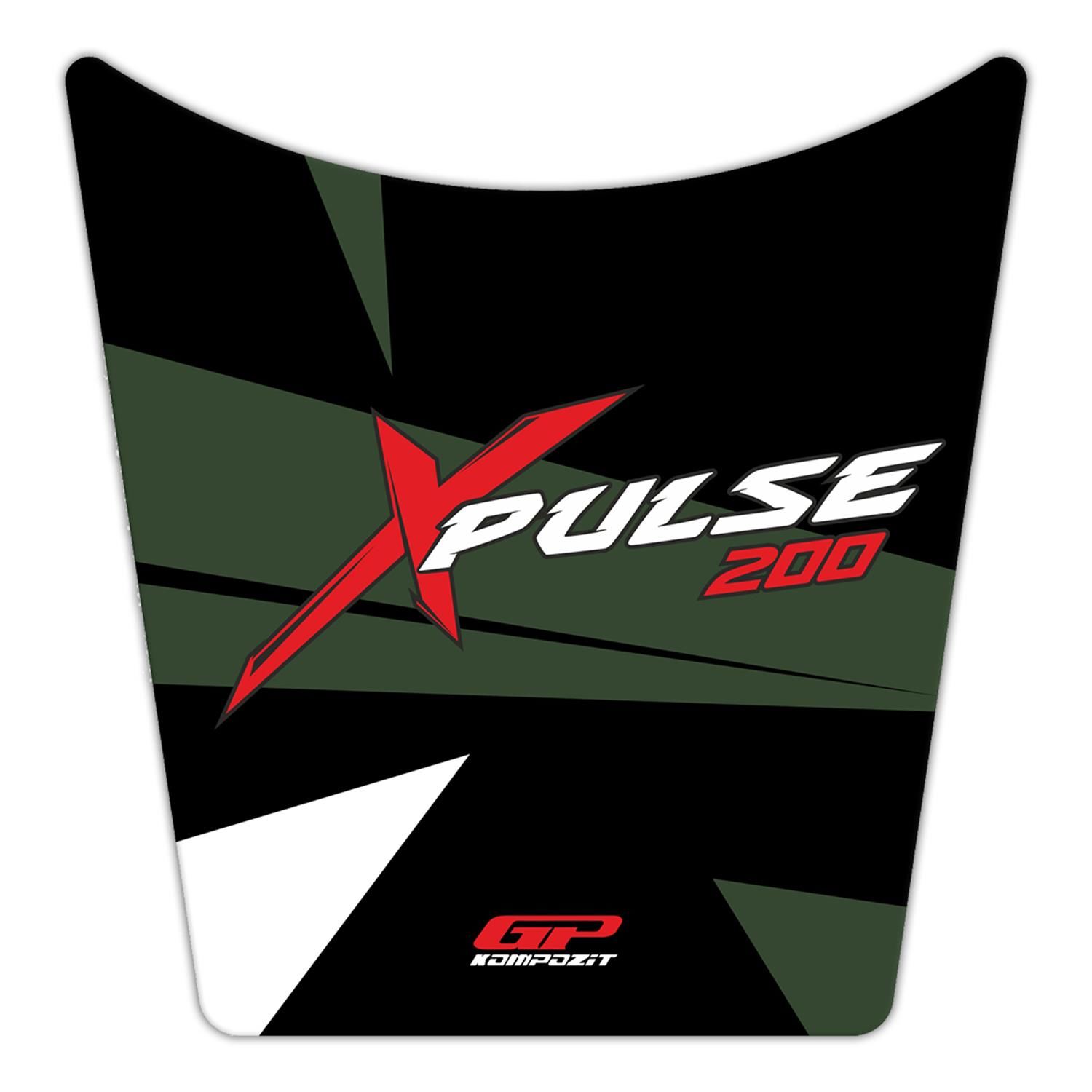 GP Kompozit Hero X-Pulse 200 2020-2023 Uyumlu Tank Pad Yeşil