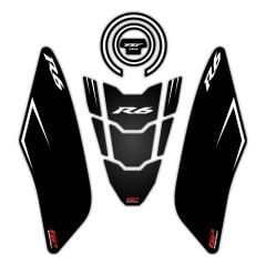 GP Kompozit Yamaha R6 2017-2023 Uyumlu Tank Pad Seti Siyah