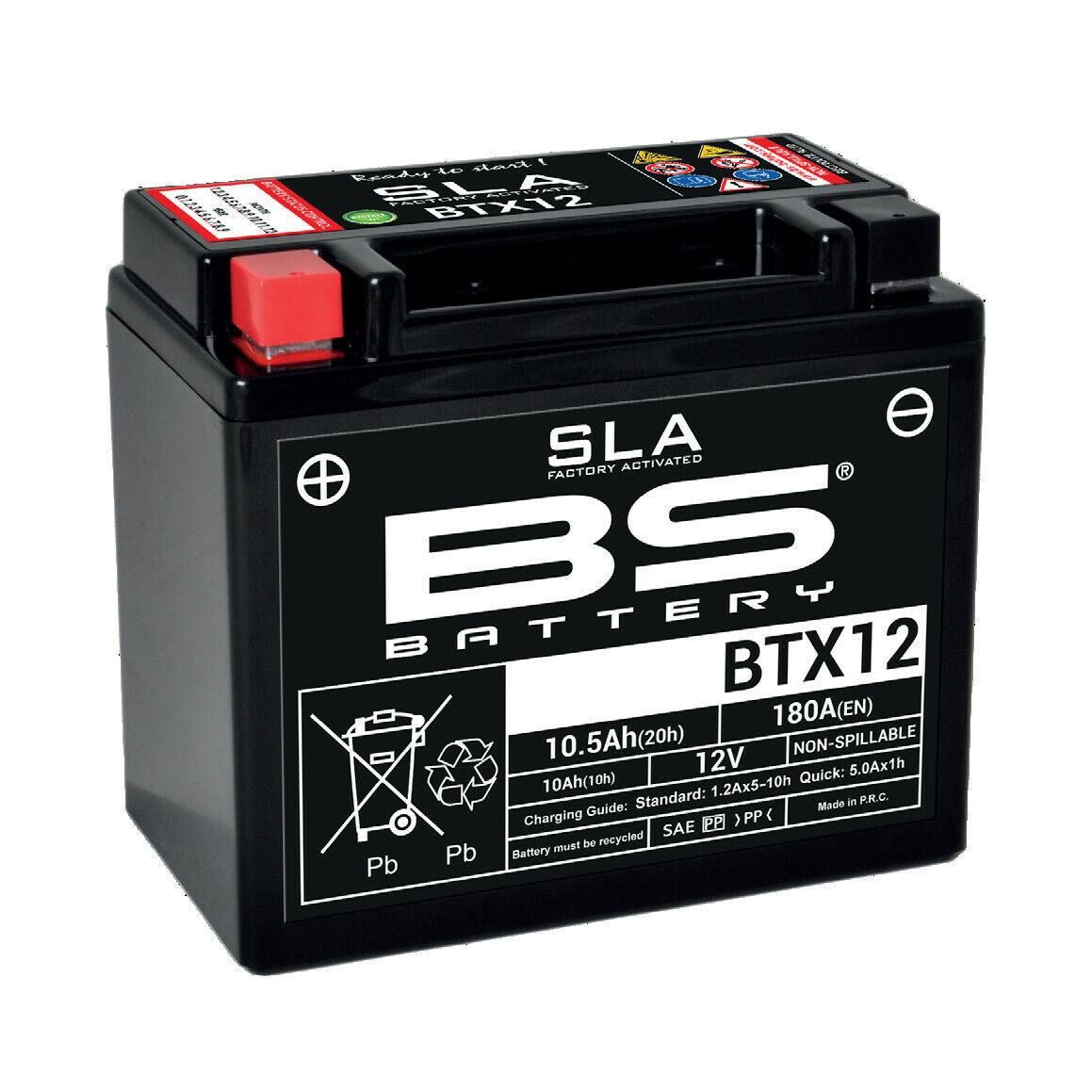 Bs Btx12 Sla 2007-2023 Kawasaki KLE 650 Versys Uyumlu Akü Jel Akü