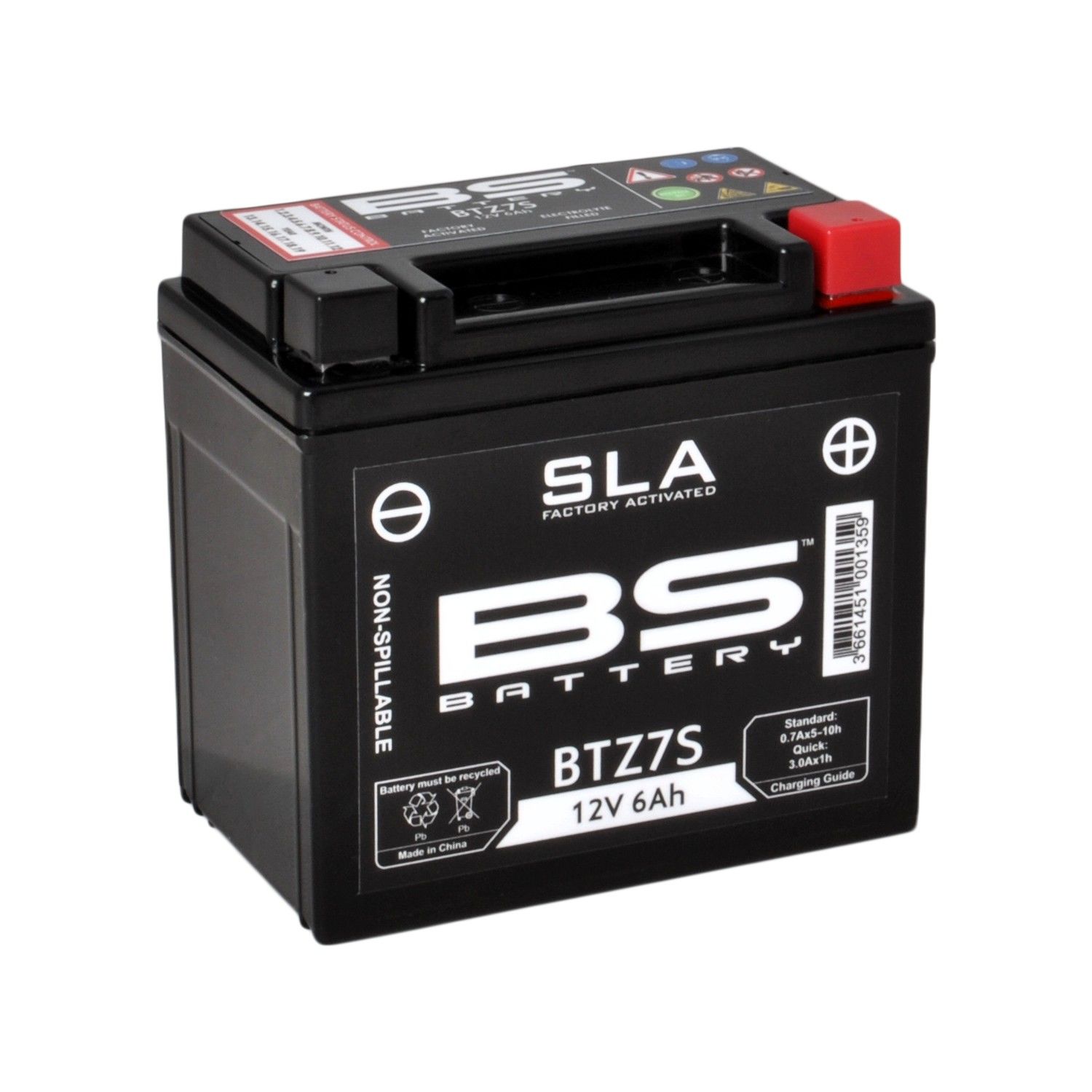 Btz7s-sla 2014-2020 Yamaha Tricity 125 Bs Battery Akü