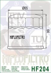 Hiflo Hf204 2008-2010 Honda DN - 01 Uyumlu Yağ Filtresi