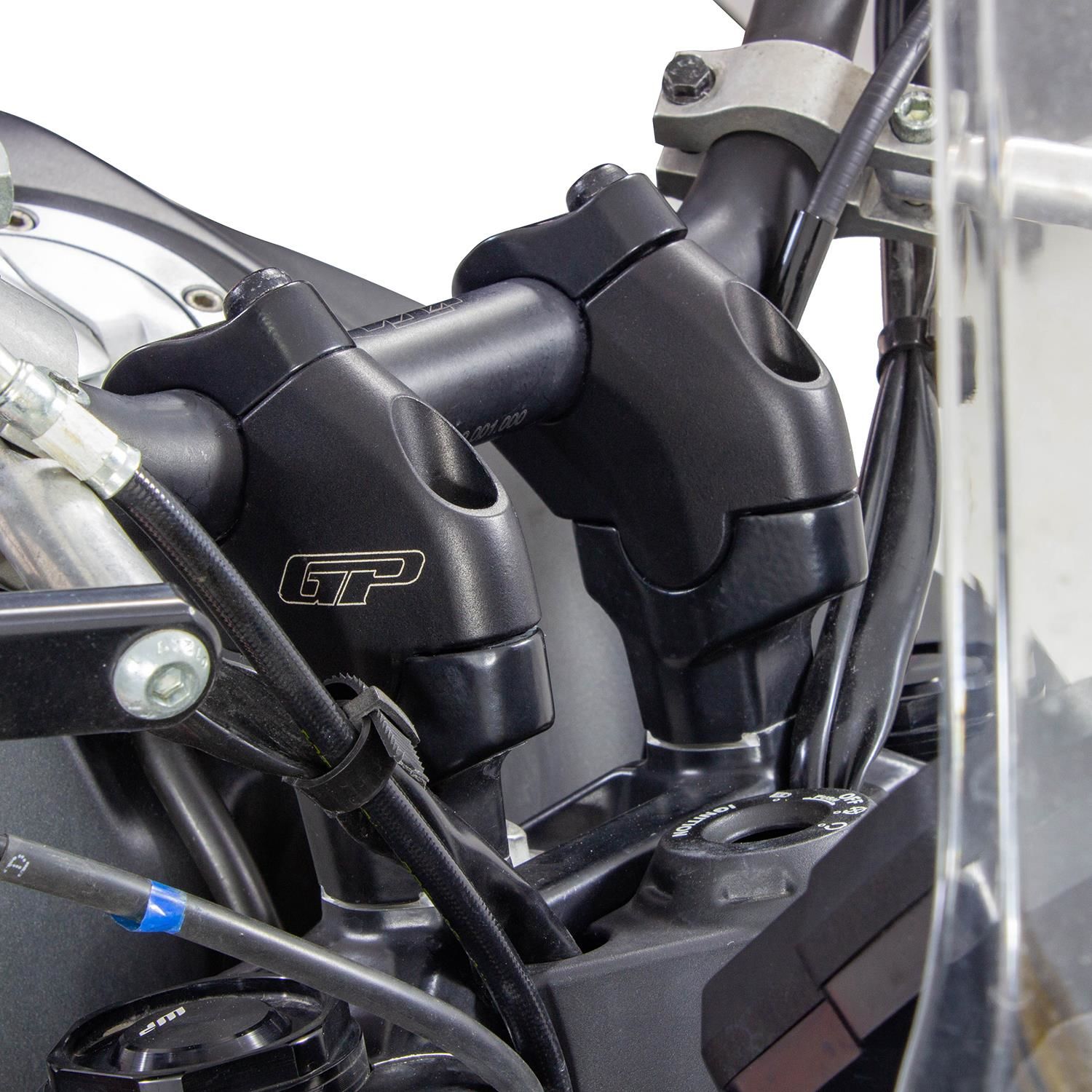 GP Kompozit KTM 250 / 390 Adventure 2020-2023 Uyumlu Gidon Yükseltme 26mm Siyah