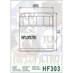 Hiflo Hf303 1999-2002 Kawasaki VN 800 Drifter Uyumlu Yağ Filtresi