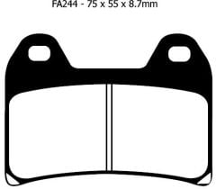 Ebc Fa244V 2018-2020 KTM 790 Duke Uyumlu Ön Fren Balatası Yarı Sinterli Balata