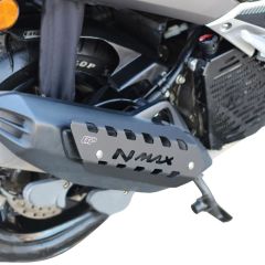GP Kompozit Yamaha NMAX 125 / 155 2015-2020 Uyumlu Egzoz Koruma Kapağı Siyah