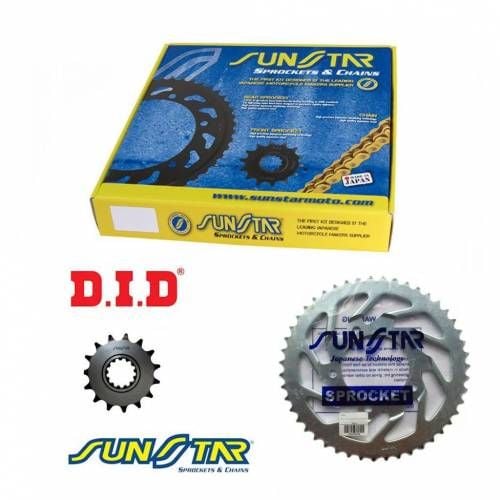 DID SUNSTAR VX3 2012-2018 Suzuki GW 250F Uyumlu Zincir Dişli Set