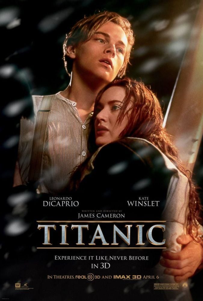 Titanic Film Dizi Afişi Pleksi Masaüstü Plak