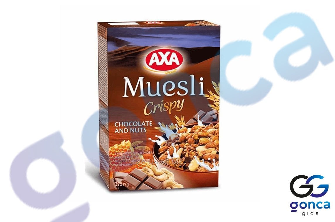 ÇİKOLATALI VE YEMİŞLİ ÇITIR MÜSLİ 375 GR X 8 AD