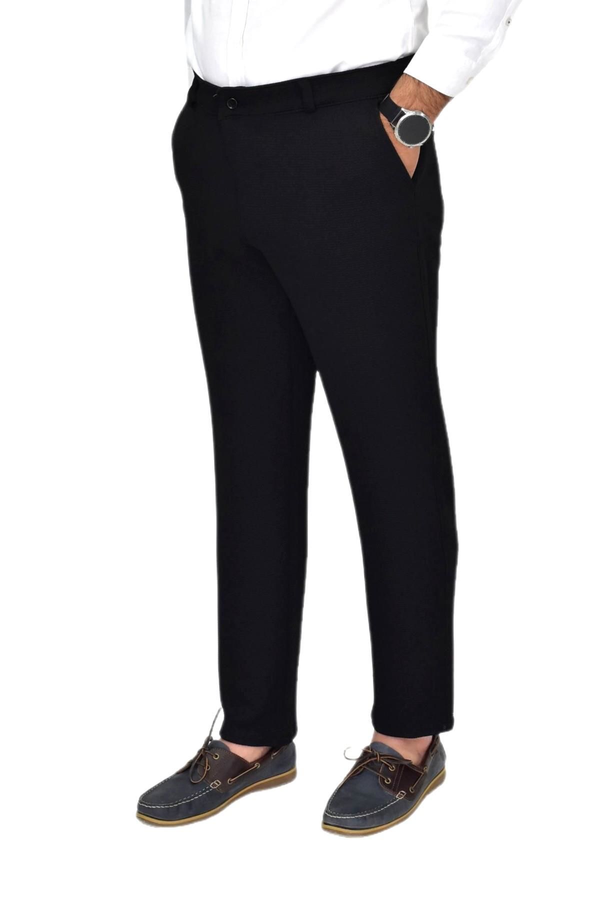 Erkek Likralı Petek Dokuma Kumaş Pantolon Regular Fitt BGL-ST04491