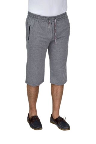 Erkek Büyük Beden Rahat Kesim Düz Paça Likralı Kumaş Kapri BGL-ST04617