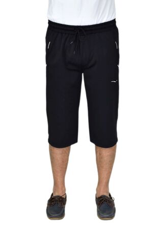 Erkek Büyük Beden Rahat Kesim Düz Paça Likralı Kumaş Kapri BGL-ST04617