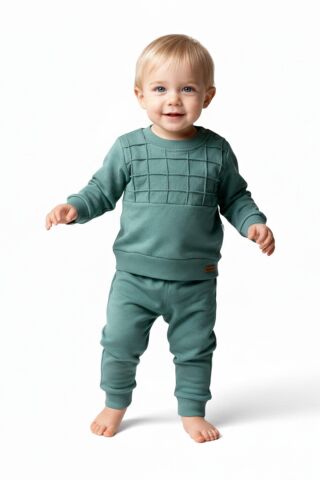 Erkek Çocuk Önü Baskılı Sweatshirt Ve Eşofman Alt Takım BGL-ST05255