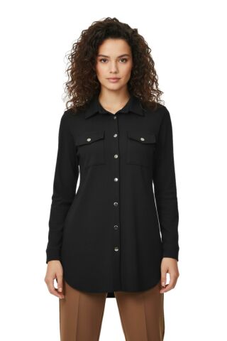 Kadın Düğmeli Cep Modelli Tunik BGL-ST05191