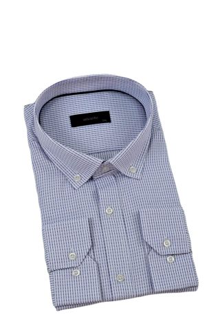 Erkek Büyük Beden Klasik Tek Cepli Uzun Kol Gömlek BGL-ST04341