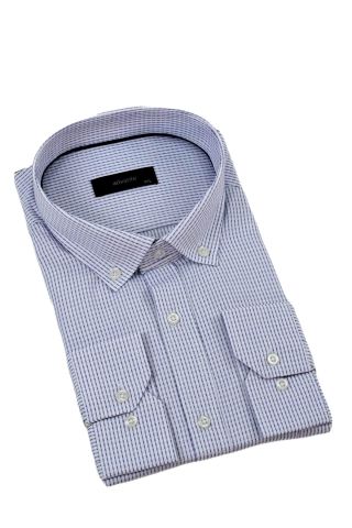 Erkek Büyük Beden Klasik Tek Cepli Uzun Kol Gömlek BGL-ST04341