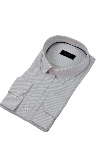 Erkek Büyük Beden Klasik Tek Cepli Uzun Kol Gömlek BGL-ST04341