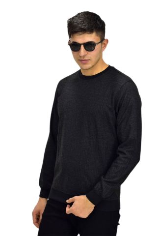 Erkek Spor Sıfır Yaka Sweatshirt R2270 BGL-ST03187