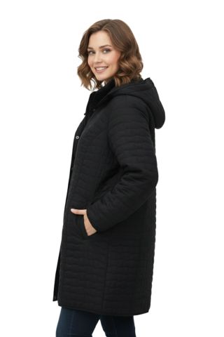 Kadın Kapitone Kapüşonlu İçi Peluş Mont BGL-ST05025