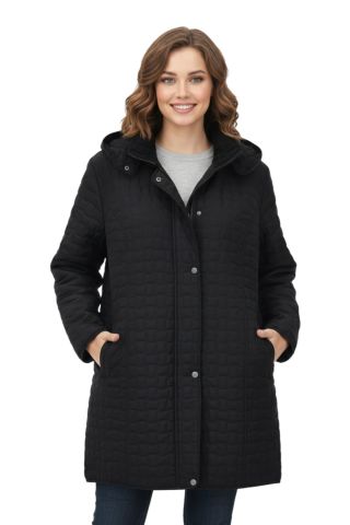 Kadın Kapitone Kapüşonlu İçi Peluş Mont BGL-ST05025