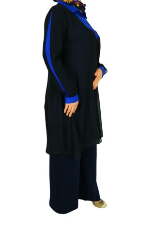 Kadın Siyah 2 li Şifon Tunik MS0217