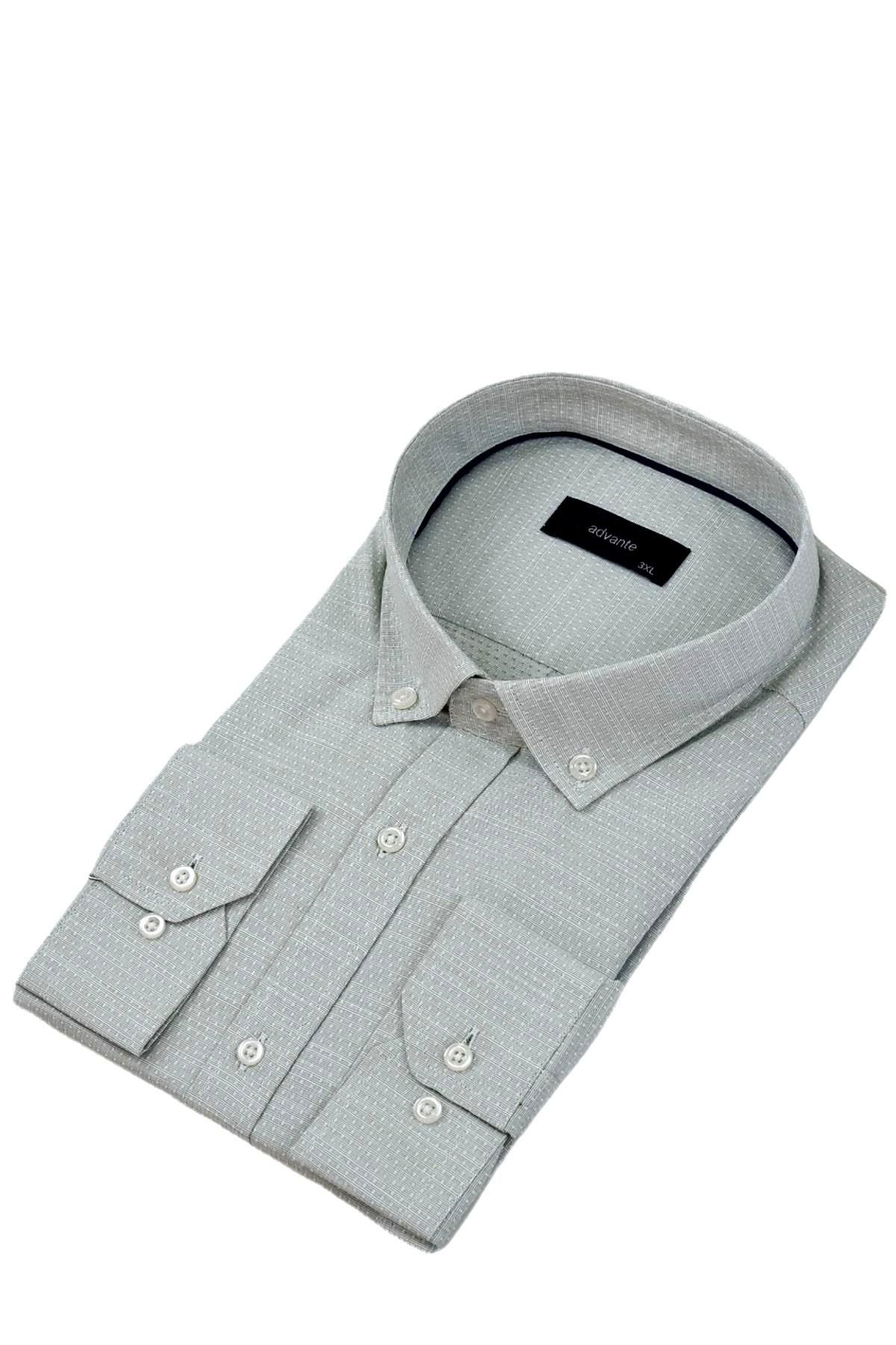 Erkek Büyük Beden Klasik Tek Cepli Uzun Kol Gömlek BGL-ST04342