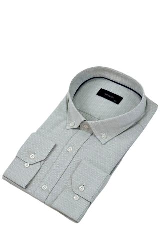 Erkek Büyük Beden Klasik Tek Cepli Uzun Kol Gömlek BGL-ST04342